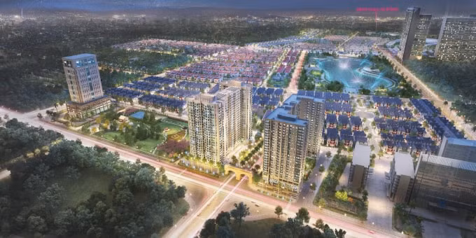 Khu đô thị Dương Nội nằm ngay cạnh Aeon Mall Hà Đông.