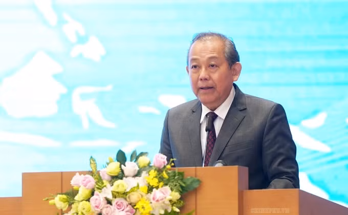 Phó Thủ tướng Trương Hòa Bình đã nêu ra 6 nhiệm vụ trọng tâm năm 2020 của VPCP. Ảnh: VGP
