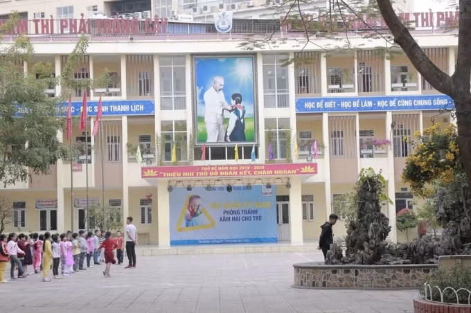 Trường Tiểu học Trung Văn, Nam Từ Liêm, Hà Nội. Ảnh TL.
