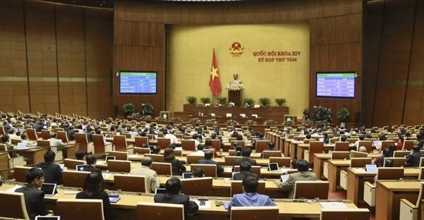 Hai kỳ họp Quốc hội trong năm 2019 đã thông qua nhiều quyết sách quan trọng. Trong ảnh: Kỳ họp thứ 8, Quốc hội khóa XIV. Ảnh: TL