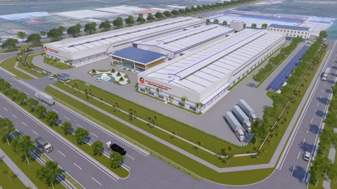 Nhà máy dây cáp điện Trần Phú hiện đại đang được xây dựng tại khu công nghiệp VSIP Hải Dương