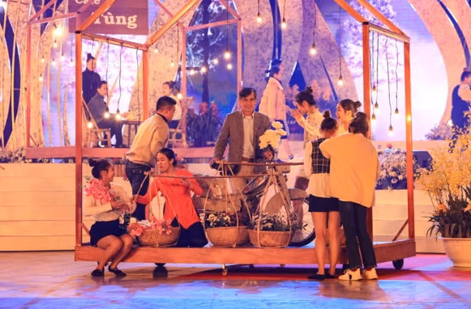 Một hoạt cảnh trong lễ khai mạc.