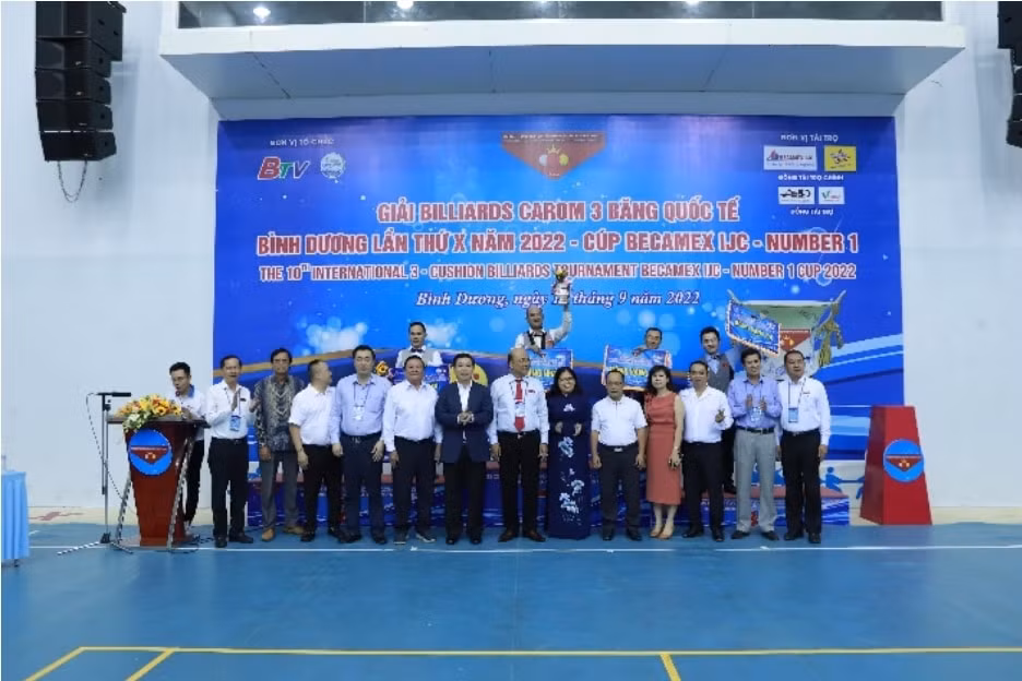64 co thu hang dau gop mat tai giai billiards carom 3 bang quoc te binh duong cup becamex ijc number 1 hinh 1