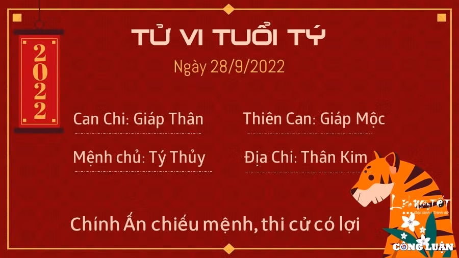tu vi hom nay 28 9 2022 thu 4 ngay 3 9 am lich cua 12 con giap hinh 1