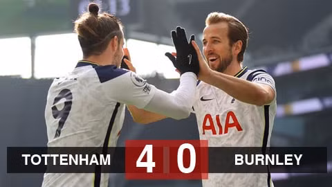 Bale lập cú đúp, Tottenham vùi dập Burnley. Ảnh: internet