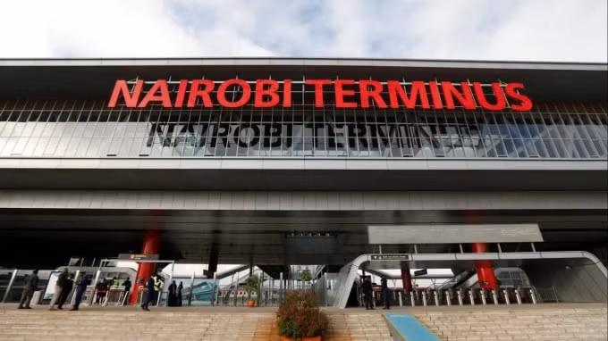Nairobi Terminus, nhà ga trên tuyến đường sắt Mombasa – Nairobi Standard Gauge do Trung Quốc xây dựng, ngoại ô Nairobi, Kenya - Ảnh: Reuters