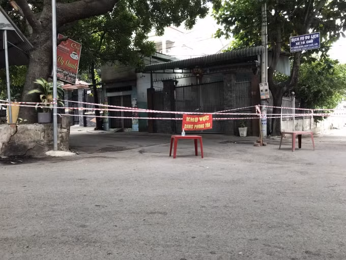 Phong tỏa tạm thời tổ 01 khu phố 2, phường Long Bình Tân (TP. Biên Hoà).