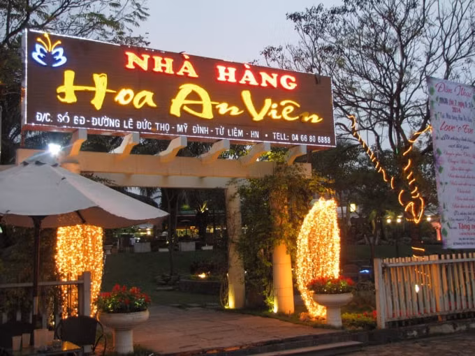 Nhà hàng trên đất Khu Liên hợp thể thao quốc gia (ảnh st)