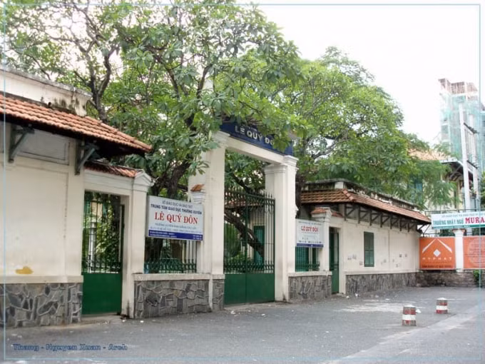 Điểm thi tại Trường THCS Lê Quý Đôn (quận 3, TP. HCM) có 2 phòng thi 