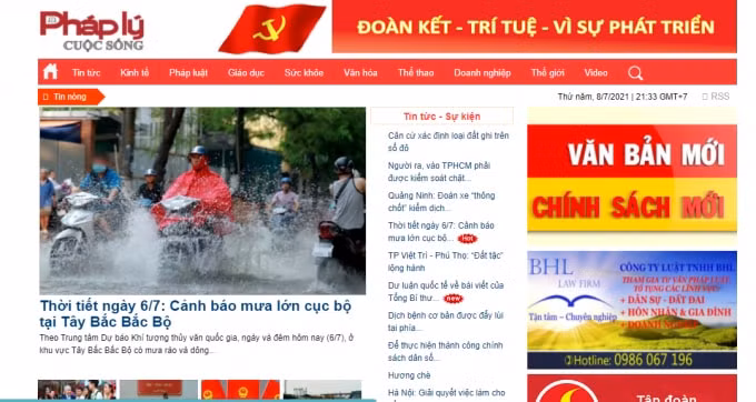 Trang thông tin điện tử https://phaplycuocsong.vn (Ảnh chụp màn hình)