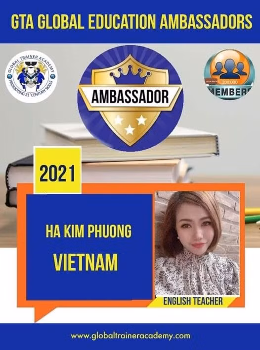 Thông tin của trang facebook Global Trainer Academy cho biết cô giáo Hà Kim Phượng, giáo viên trường tiểu học Bắc Lệnh, thành phố Lào Cai ( tỉnh Lào Cai) là giáo viên duy nhất của Việt Nam đoạt Giải thưởng Đại sứ giáo dục toàn cầu năm 2021. (Ảnh Báo Lào Cai).