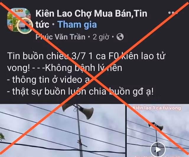 Thông tin ca bệnh ở Bắc Giang tử vong được chia sẻ trong nhiều group, gây hoang mang cho dư luận. Ảnh: Chụp màn hình.