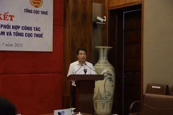 Tổng Giám đốc Nguyễn Thế Mạnh phát biểu tại buổi lễ