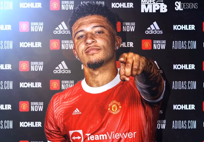 Jadon Sancho sắp chính thức trở thành cầu thủ Man Utd. Ảnh: internet