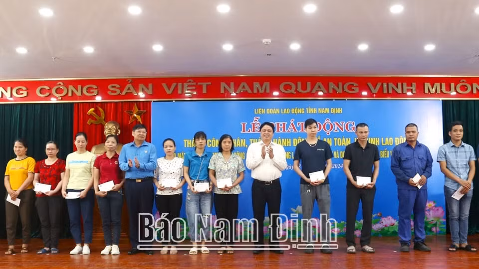nam dinh phat dong thang cong nhan va thang hanh dong ve an toan ve sinh lao dong nam 2024 hinh 1