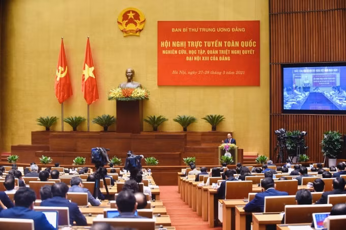 Toàn cảnh Hội nghị sáng 28/3.