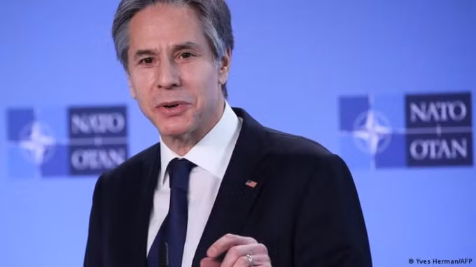 Ngoại trưởng Mỹ Antony Blinken cam kết thắt chặt quan hệ với NATO - Ảnh: AFP
