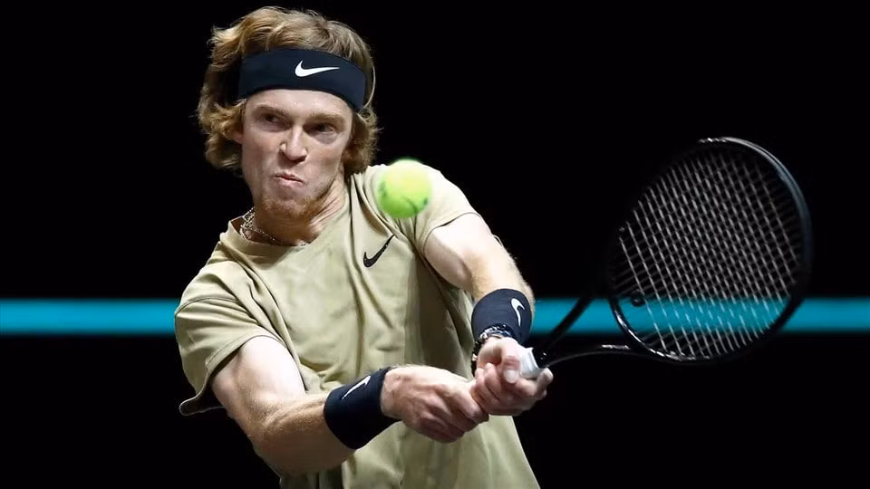 Tay vợt Andrey Rublev. Ảnh: AFP