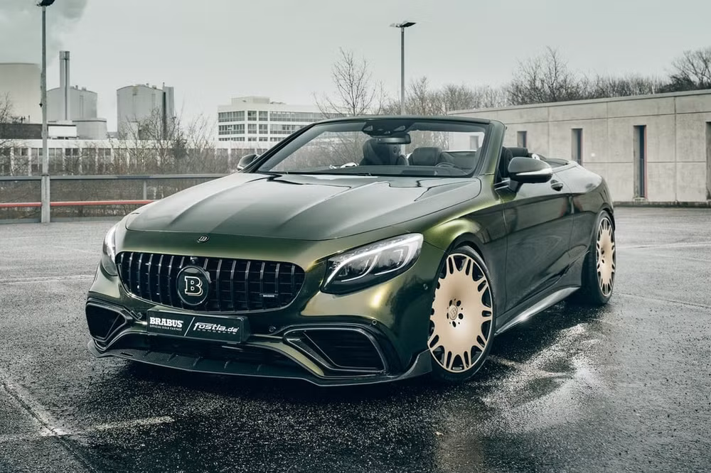Bản độ Mercedes-AMG S63 mui trần kết hợp giữa Brabus và Fostla độc nhất thế giới. Ảnh: Carbuzz