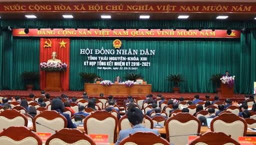 Quang cảnh kỳ họp tổng kết HĐND tỉnh Thái Nguyên nhiệm kỳ 2016-2021. Ảnh: D.L