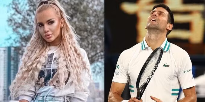 Người mẫu Scekic là một trong các khách mời trong buổi tiệc mừng của Djokovic hai tuần trước. Ảnh: AS