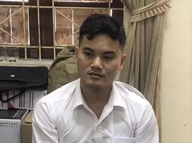 Nguyễn Duy Hướng bị bắt giữ. Ảnh: vtc.vn