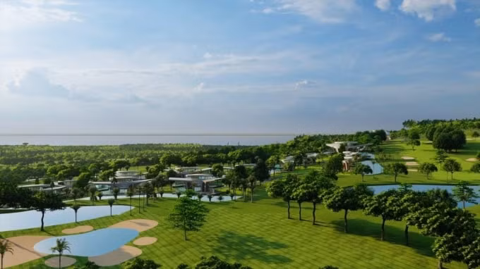 Tổ hợp sân golf 36 lỗ tiêu chuẩn quốc tế cùng biệt thự sang trọng là điểm nhấn của Sunshine Heritage Mũi Né