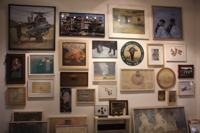 Một góc không gian của Manzi Art Space.