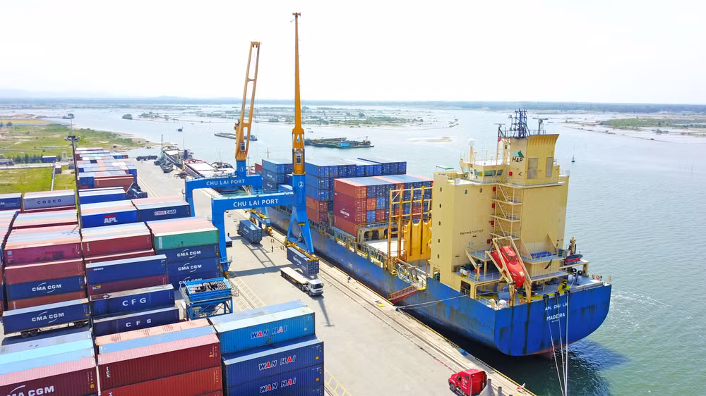 Cảng Chu Lai - Trường Hải giúp Thaco chủ động trong xuất nhập khẩu - Ảnh: Thaco.