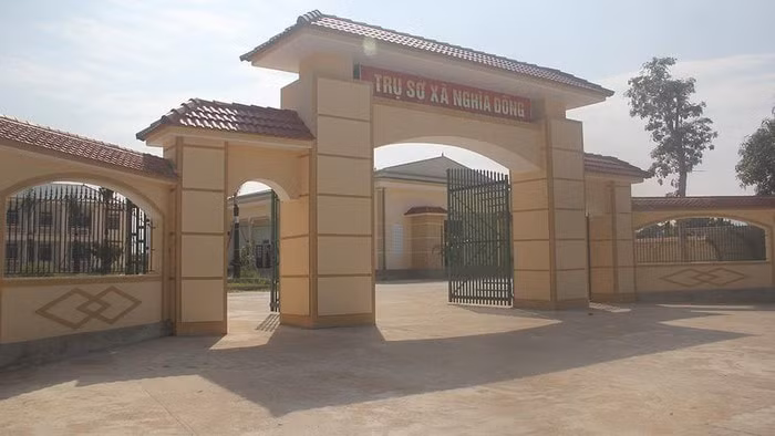Trụ sở làm việc của xã Nghĩa Đồng. Ảnh CTV