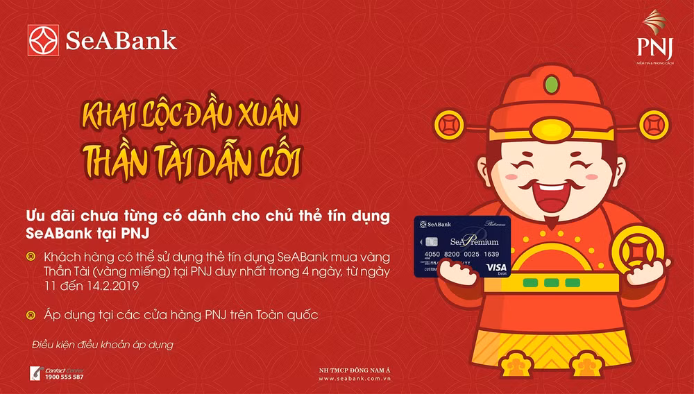 Chương trình ngày vía thần tài của SEABank