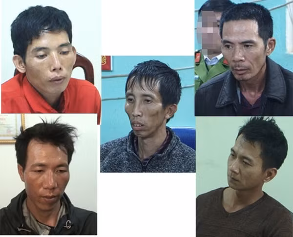 Các bị can: Bùi Văn Công, Phạm Văn Nhiệm, Lường Văn Hùng, Lường Văn Lả, Vương Văn Hùng được xác định gây ra vụ án gây rúng động ở Điện Biên.