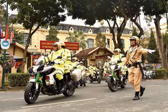 Bộ Công an đã điều động 500 cảnh sát cơ động, phối hợp lực lượng quân sự bảo vệ hội nghị. Ảnh minh họa.