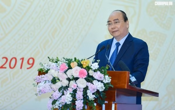 Thủ tướng phát biểu tại diễn đàn. Ảnh: VGP