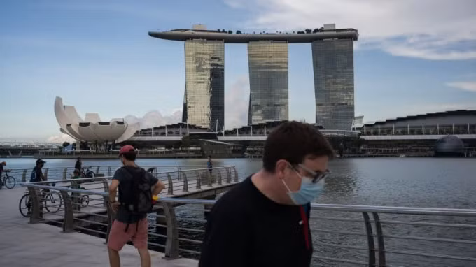 Singapore hạ mức tăng trưởng GDP lần thứ 3 xuống mức từ -7% đến -4%, sau các dự báo trước đó - Ảnh Getty