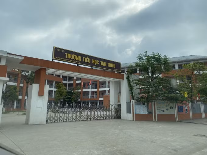 Trường Tiểu học Tân Triều - nơi diễn ra sự việc. Ảnh: Dương Lâm