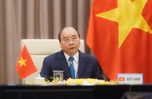 Thủ tướng Nguyễn Xuân Phúc phát biểu. Ảnh: VGP