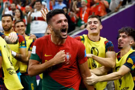 Không Ronaldo, Bồ Đào Nha vẫn thắng đậm Thụy Sĩ để vào tứ kết World Cup 2022