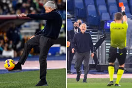 HLV Mourinho lại bị đuổi khỏi sân vì hành vi phản cảm