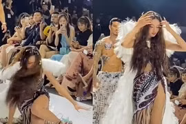 Thùy Tiên trải lòng sau khi bị vấp ngã trên show thời trang
