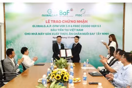 Nhà máy sản xuất thức ăn chăn nuôi của BaF đạt chứng nhận quốc tế GLOBALG.A.P. CFM 3.0 và FSSC 22000 V5.1