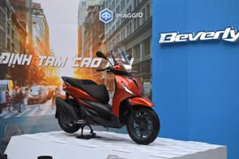 Cận cảnh xe tay ga Piaggio Beverly S mới về Việt Nam