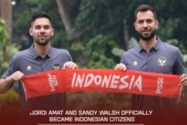 Đội tuyển Indonesia có thêm 2 cầu thủ nhập tịch cho AFF Cup 2022