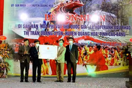 Lễ hội Tranh đầu pháo ở Cao Bằng là Di sản Văn hóa phi vật thể quốc gia