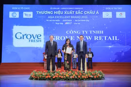 Grove Fresh được vinh danh tại Giải thưởng Top 10 Thương hiệu xuất sắc châu Á 2022