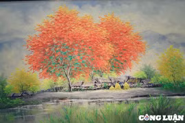 “Sắc màu cuộc sống” trong tranh của họa sĩ Nguyễn Minh Sơn
