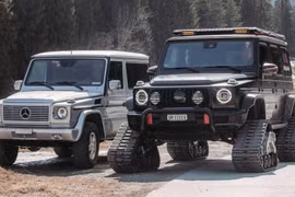 Biến Mercedes-Benz G 500 thành xe tăng chạy trên tuyết