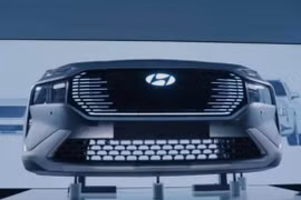 Hyundai Santa Fe thế hệ mới sẽ được trang bị logo phát sáng
