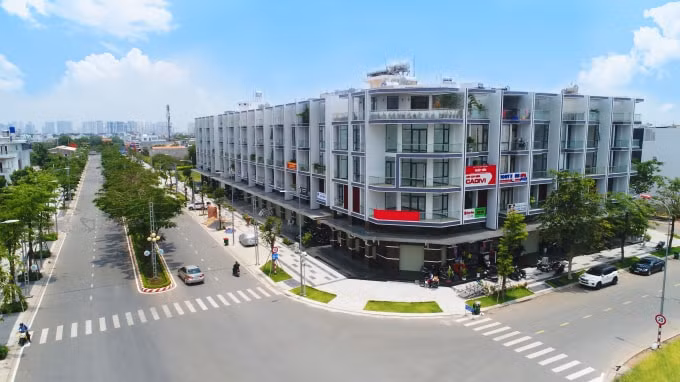Phối cảnh một tuyến phố trong Khu đô thị Vạn Phúc. Ảnh: ĐP