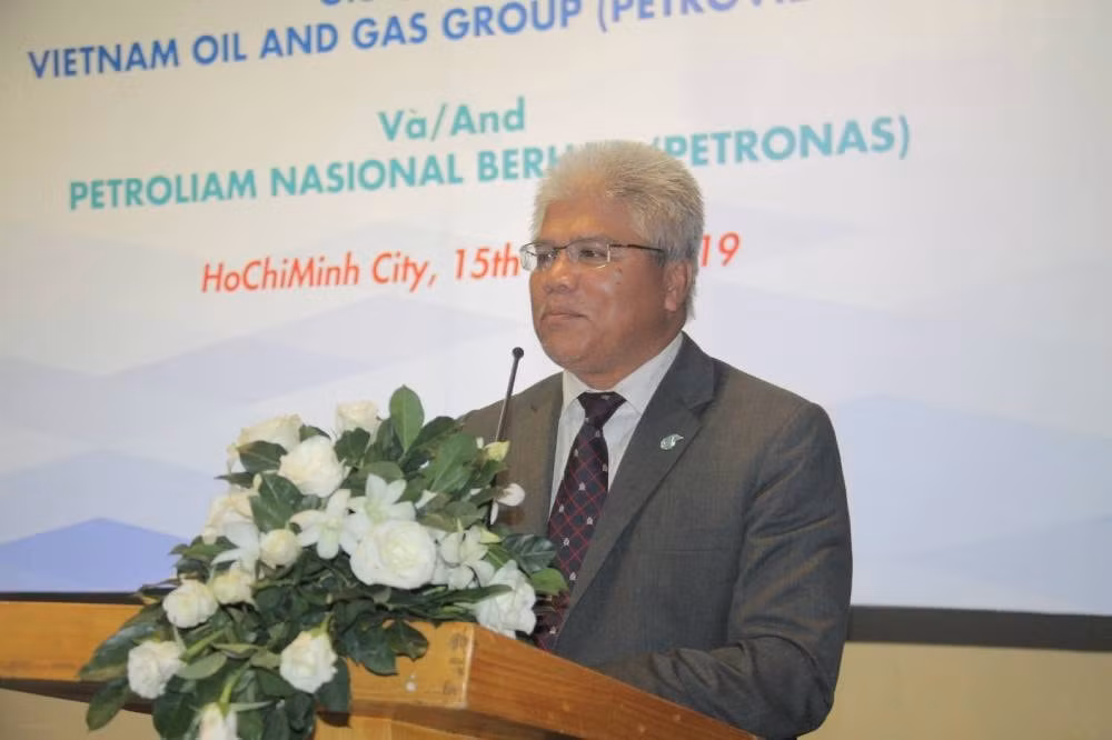 Ông Maliki Kamal Yasin, Phó Tổng giám đốc Petronas phát biểu